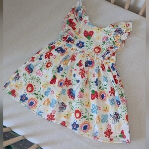 2T - Pippa & Julie - Girls Floral Ruffle Sundress - Multicolor